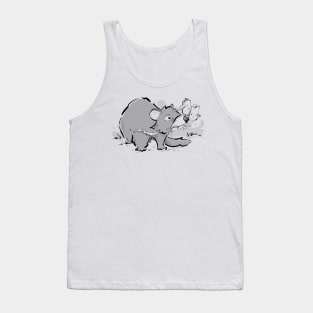 A tasmanian devil asking for directions Tank Top